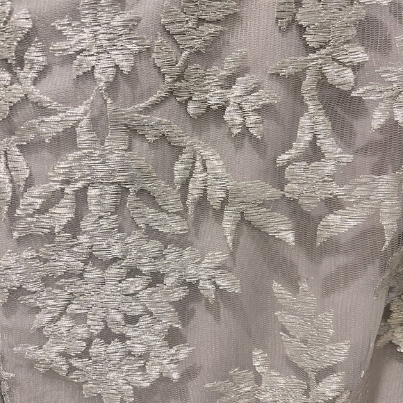 Lauren Ralph Lauren silver special occasion maxi dress. - Picture 4 of 7